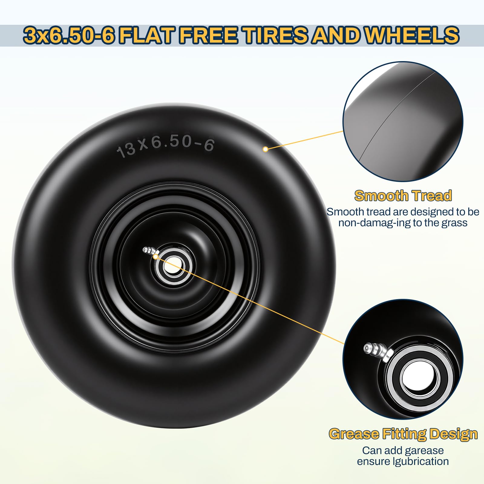FAHKNS hub and bearing detail illustrating compatibility and easy installation