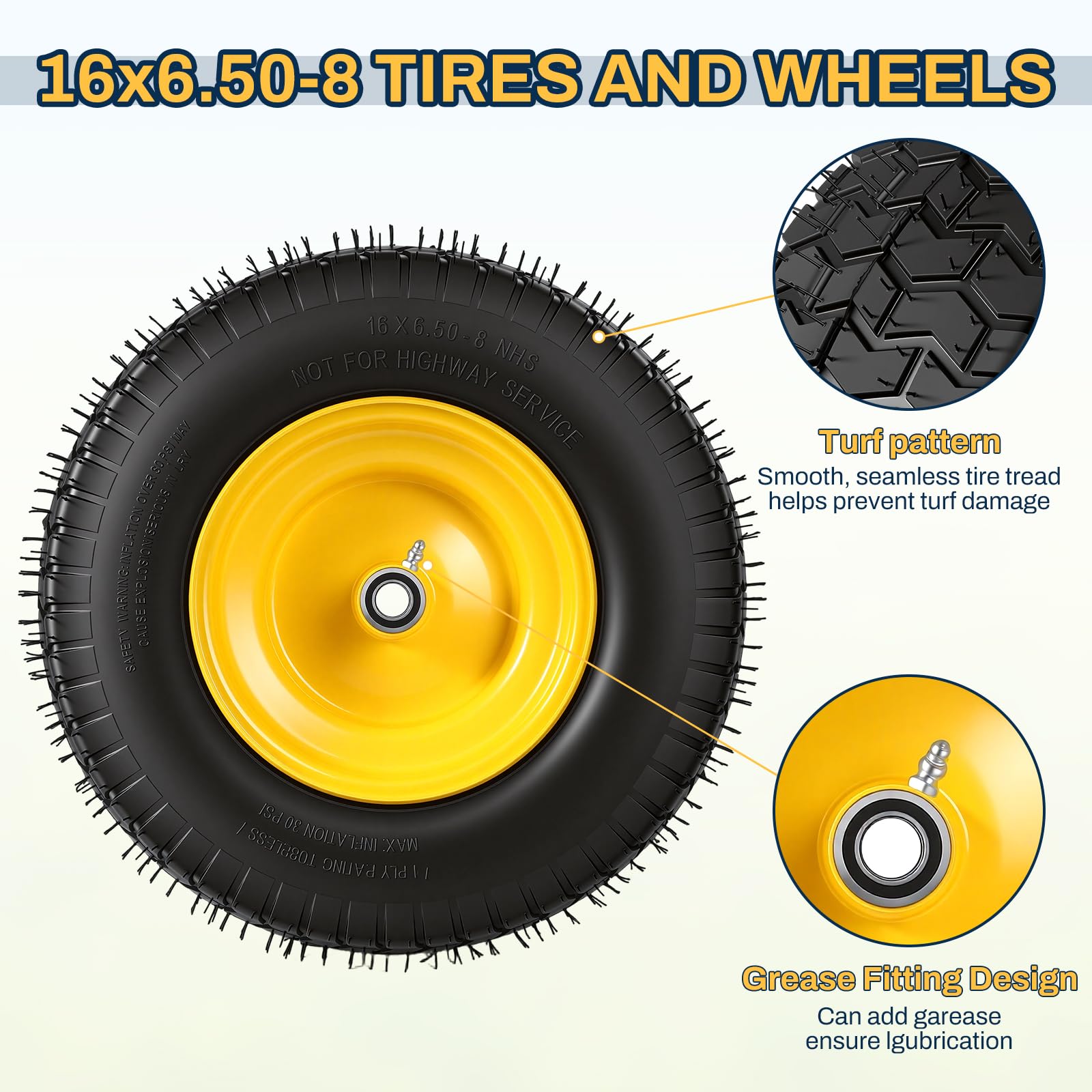 FAHKNS rim weld and double-sealed bearing detail for long-lasting durability