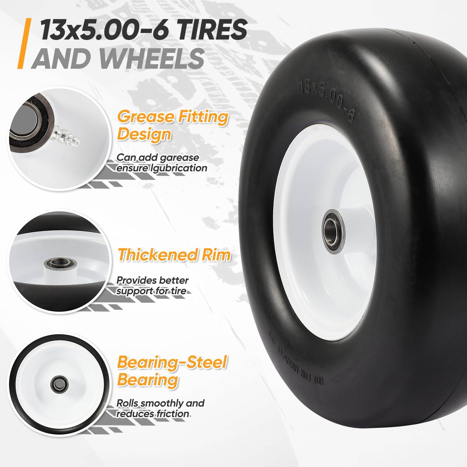 FAHKNS sidewall text and size marking for quick identification and fit confirmation