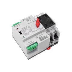 FAINAT ATS front panel showing handle and compact housing, simplifies panel installation