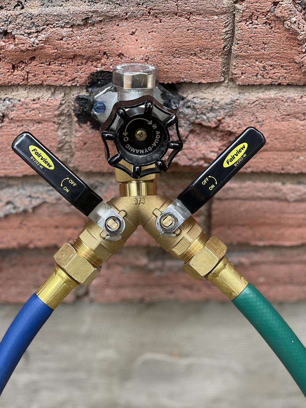 Fairview installed on outdoor faucet highlighting durable outdoor performance
