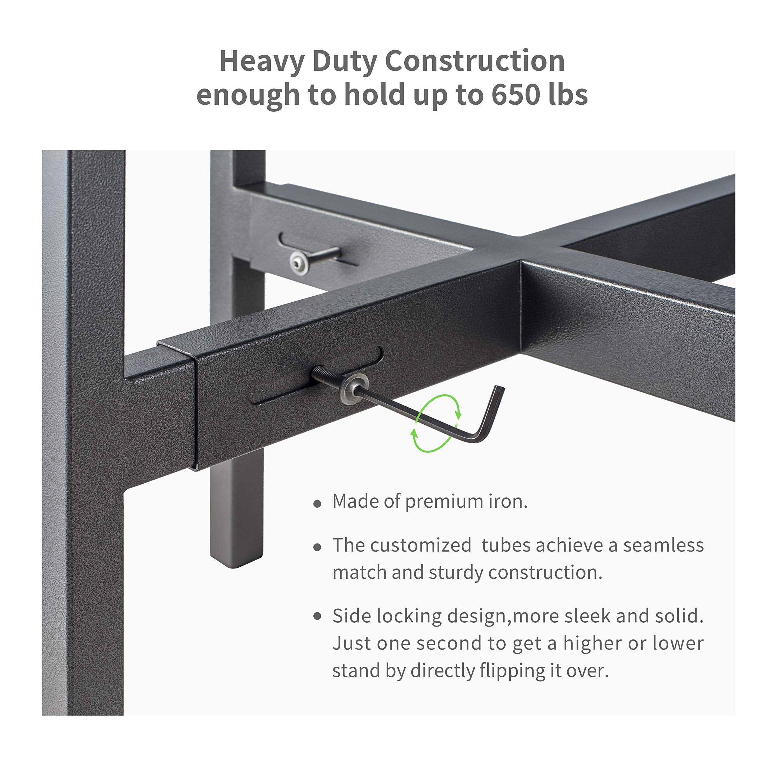 FaithLand height lock detail demonstrating quick flip-to-change height benefit