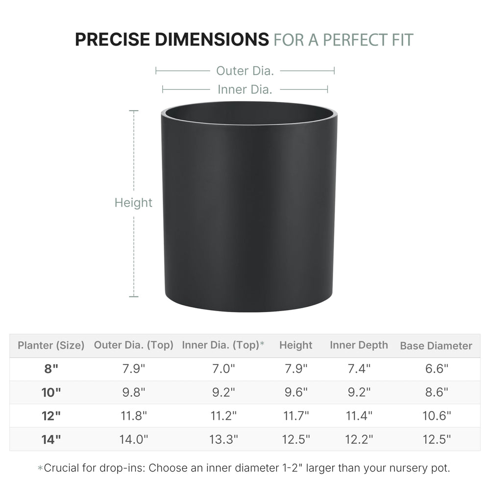 FaithLand image of off-center drainage hole and rubber plug, protects plant stand from water