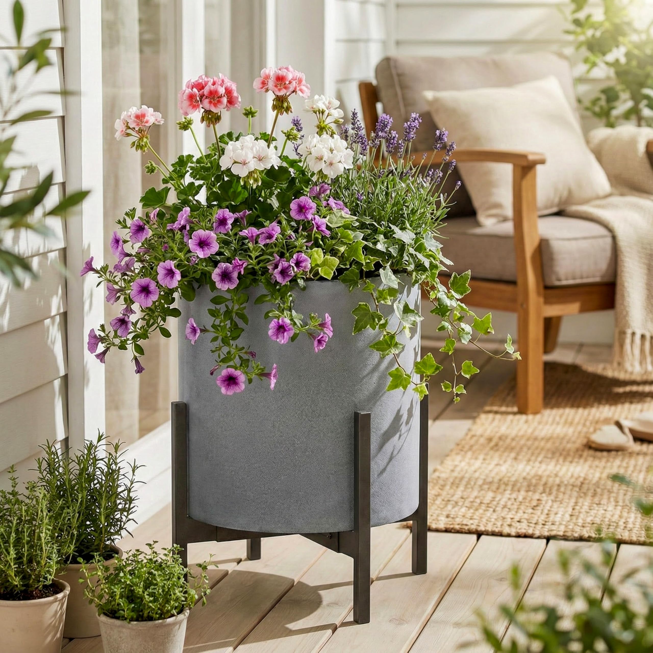 FaithLand mesh screen placed inside pot to keep soil secure and promote root health
