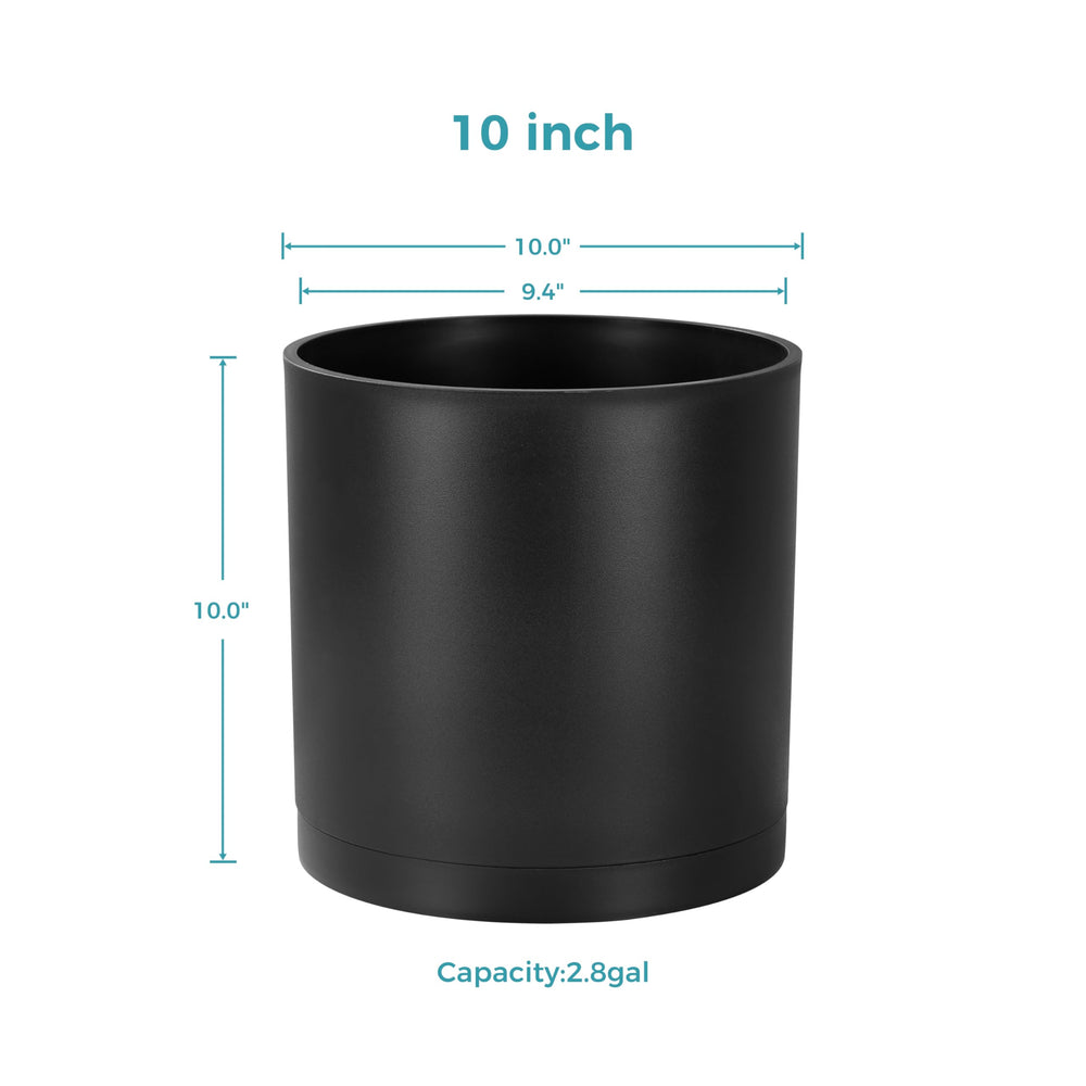 FaithLand top view showing flat rim and wide 10-inch opening for easy planting