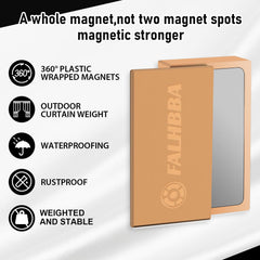 FALHBBA close-up of plastic-coated weight illustrating rustproof protection and smooth finish
