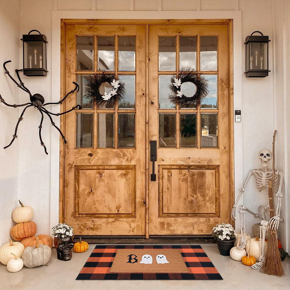 Fallovea duo in foyer with door open, layered styling and floor protection benefit