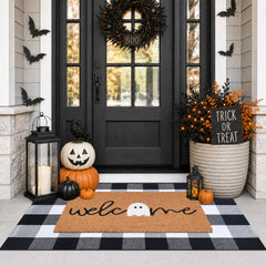 Fallovea doormat set placed at porch entrance creating welcoming atmosphere