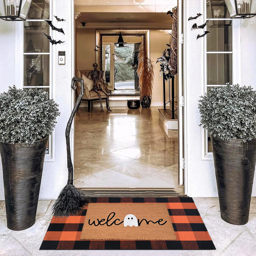 Fallovea rolled mats stored dry to preserve rug backing and prolong life