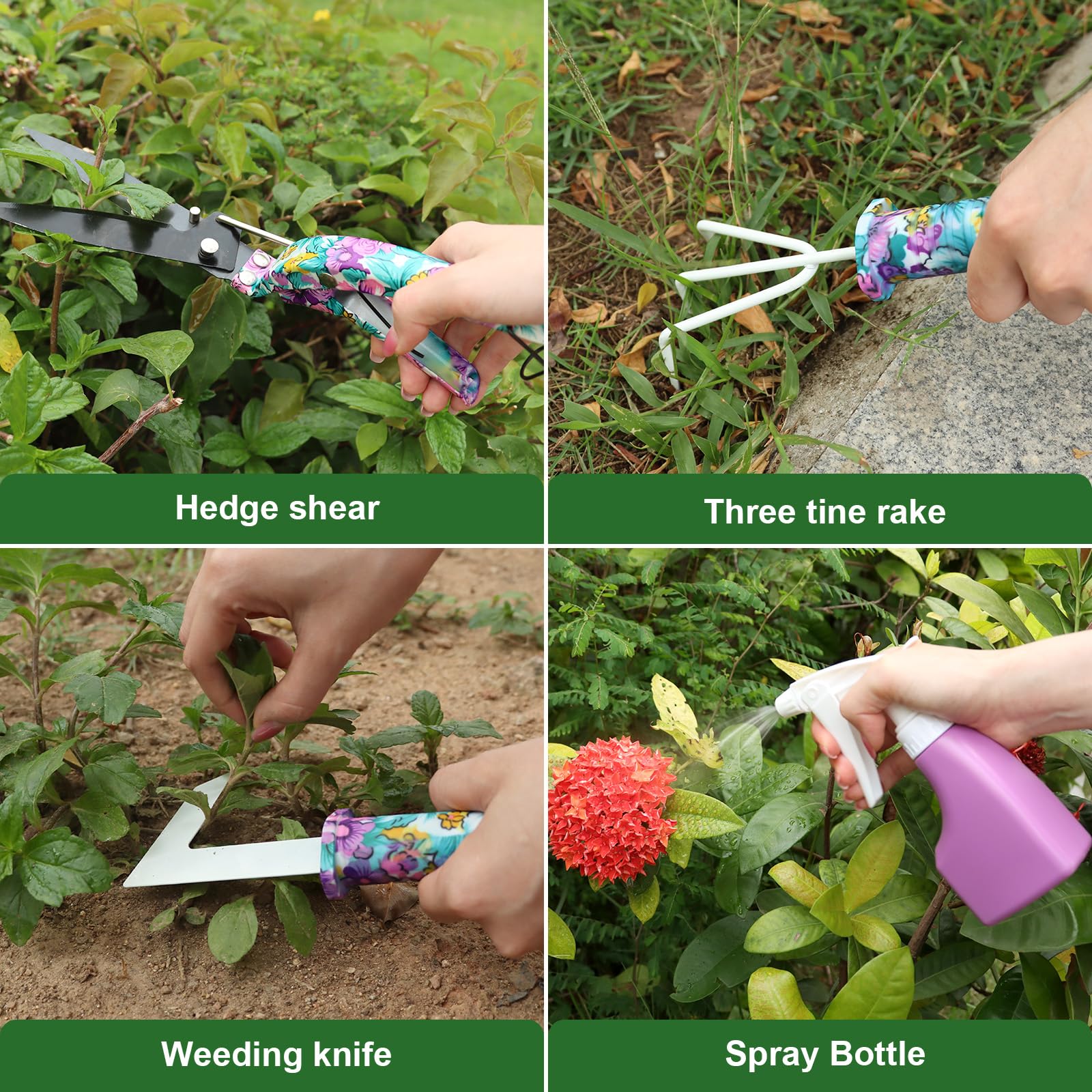 FamilyKit tools in use digging soil demonstrating comfortable operation
