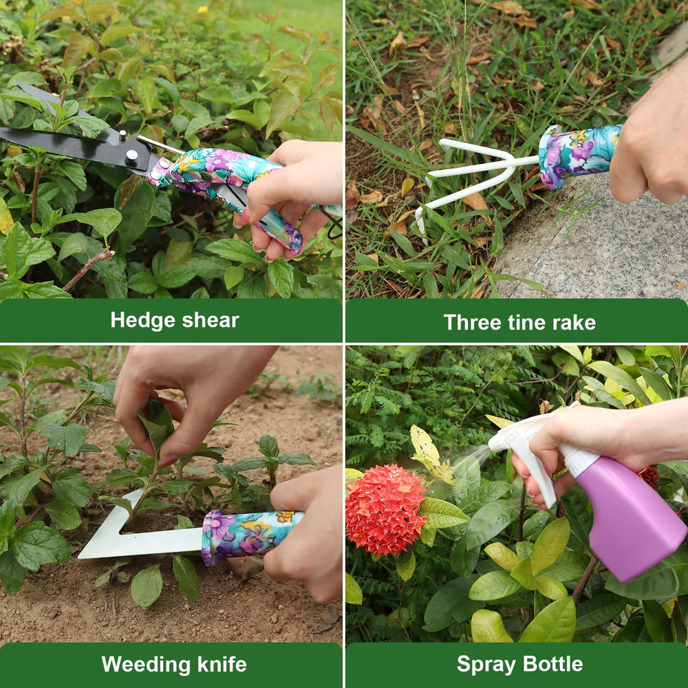 FamilyKit tools in use digging soil demonstrating comfortable operation