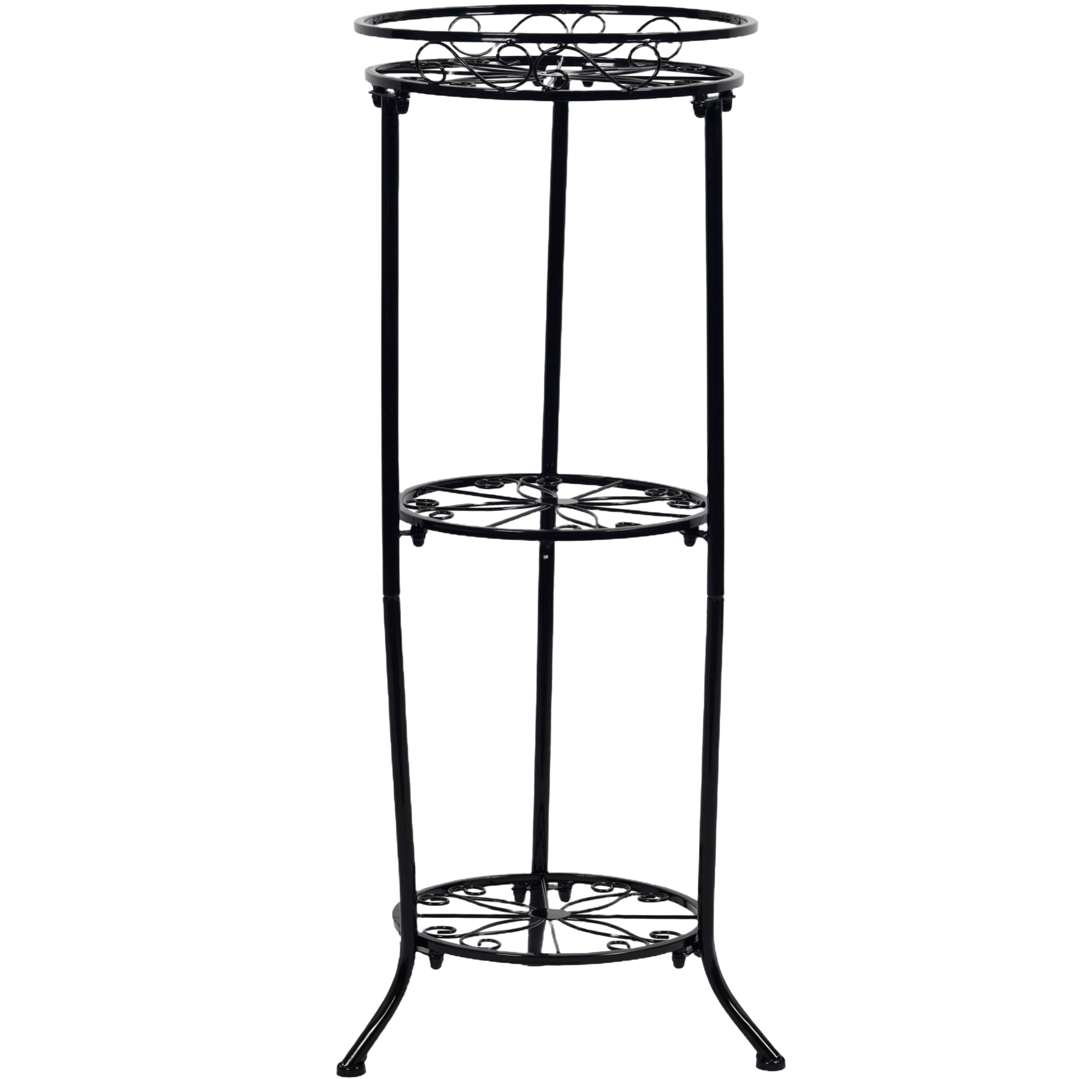 FAMZ front view showing three-tier display and space-saving benefit
