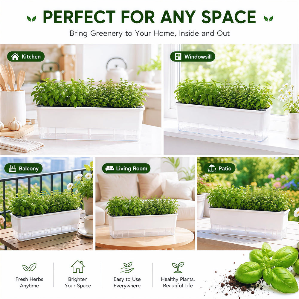 FAMZ white planter surface texture closeup showing clean modern finish benefit