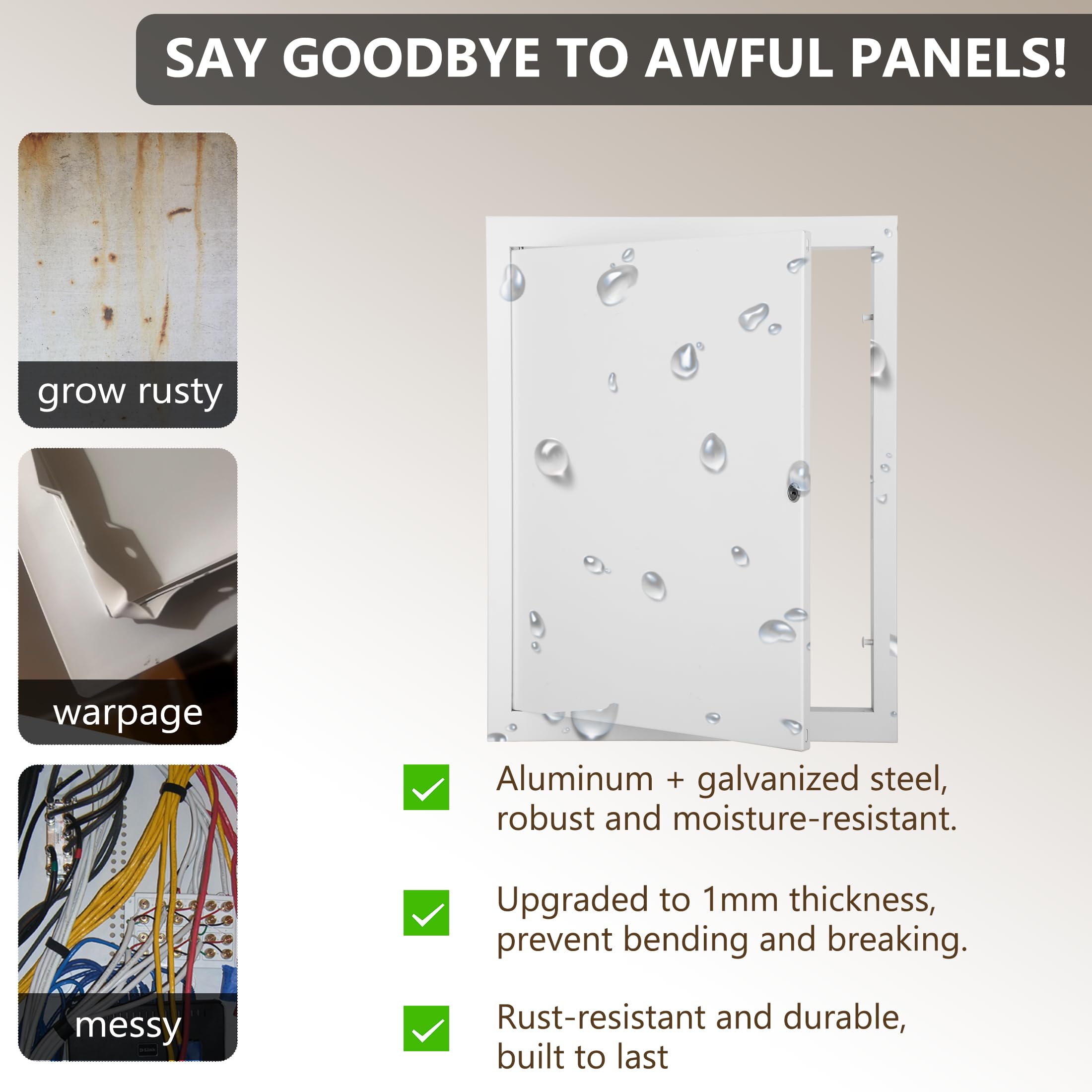 Fancat door edge profile showing 1mm thickness for improved rigidity benefit