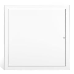 Fancat front view of 20x20 access panel showing clean square door and frame benefit: durable service access