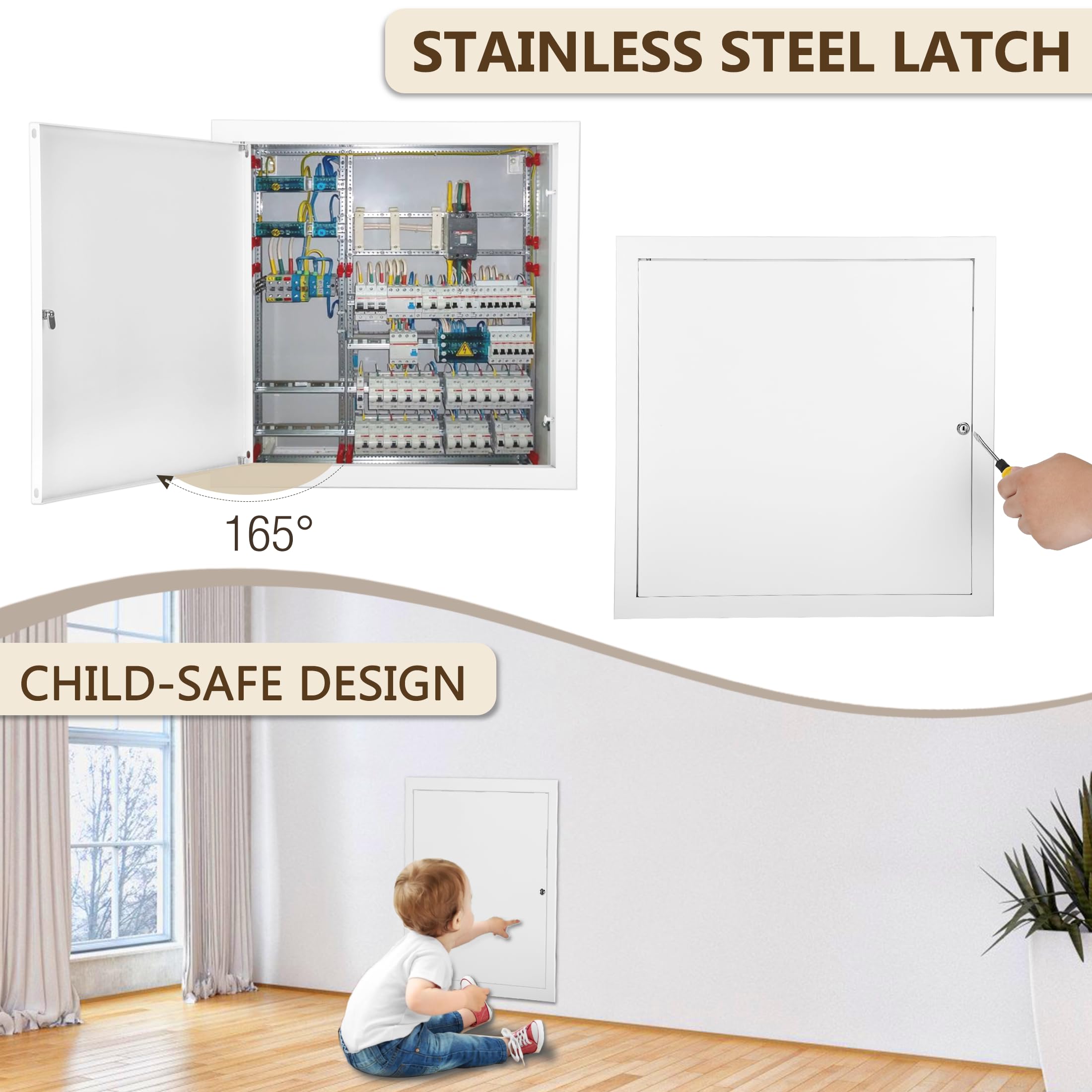 Fancat installed panel in a ceiling setting showing low-profile look and blend with decor benefit