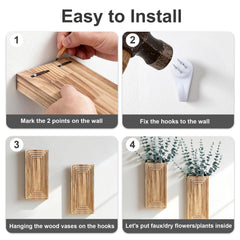 FancyPlus wall-mounted vases in a living room setting demonstrating instant decor uplift