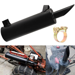 FancyTark muffler front view showing durable finish and direct-fit design