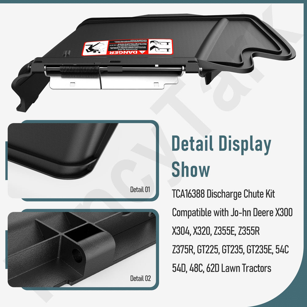 FancyTark retaining clip detail focused on secure attachment and safety benefit