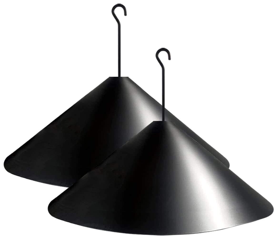 Fandature front view of the black 19-inch baffle showing durable design and protection