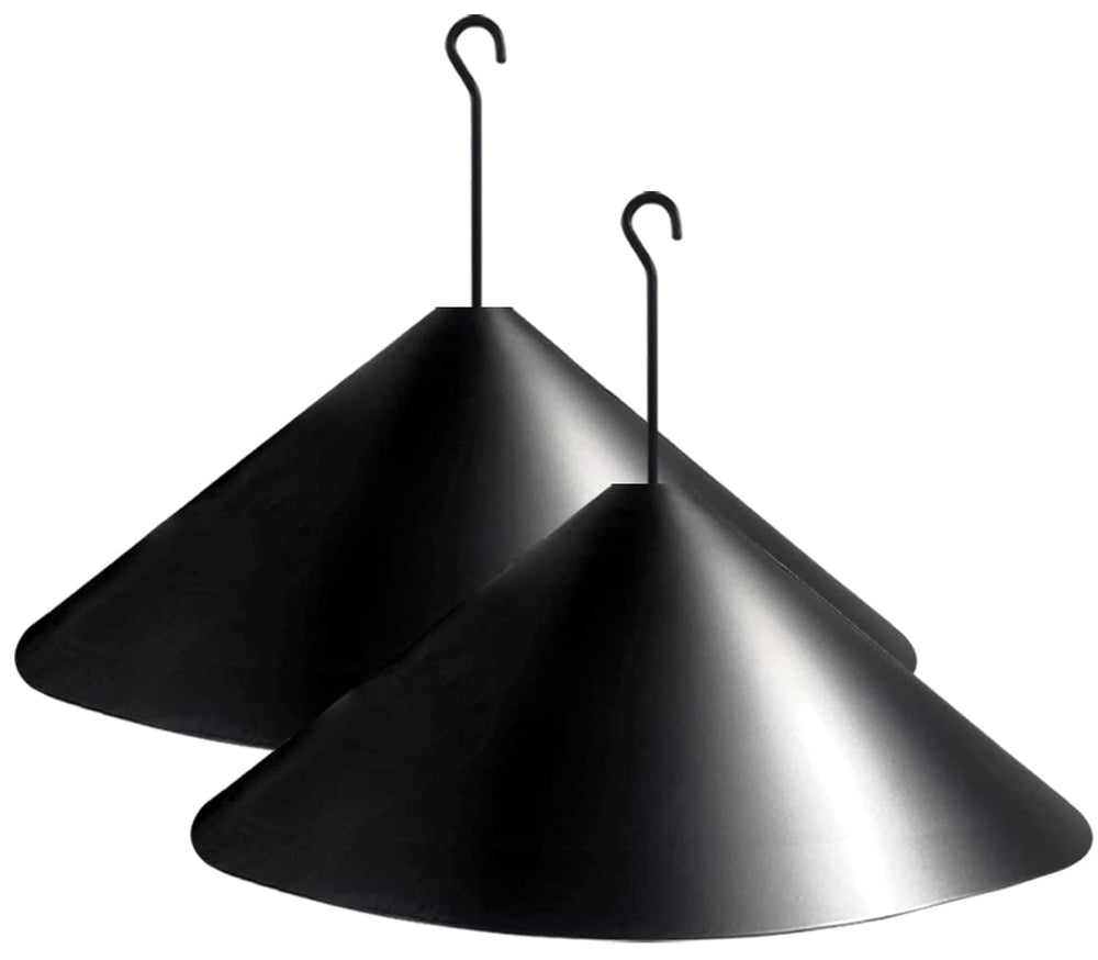 Fandature front view of the black 19-inch baffle showing durable design and protection