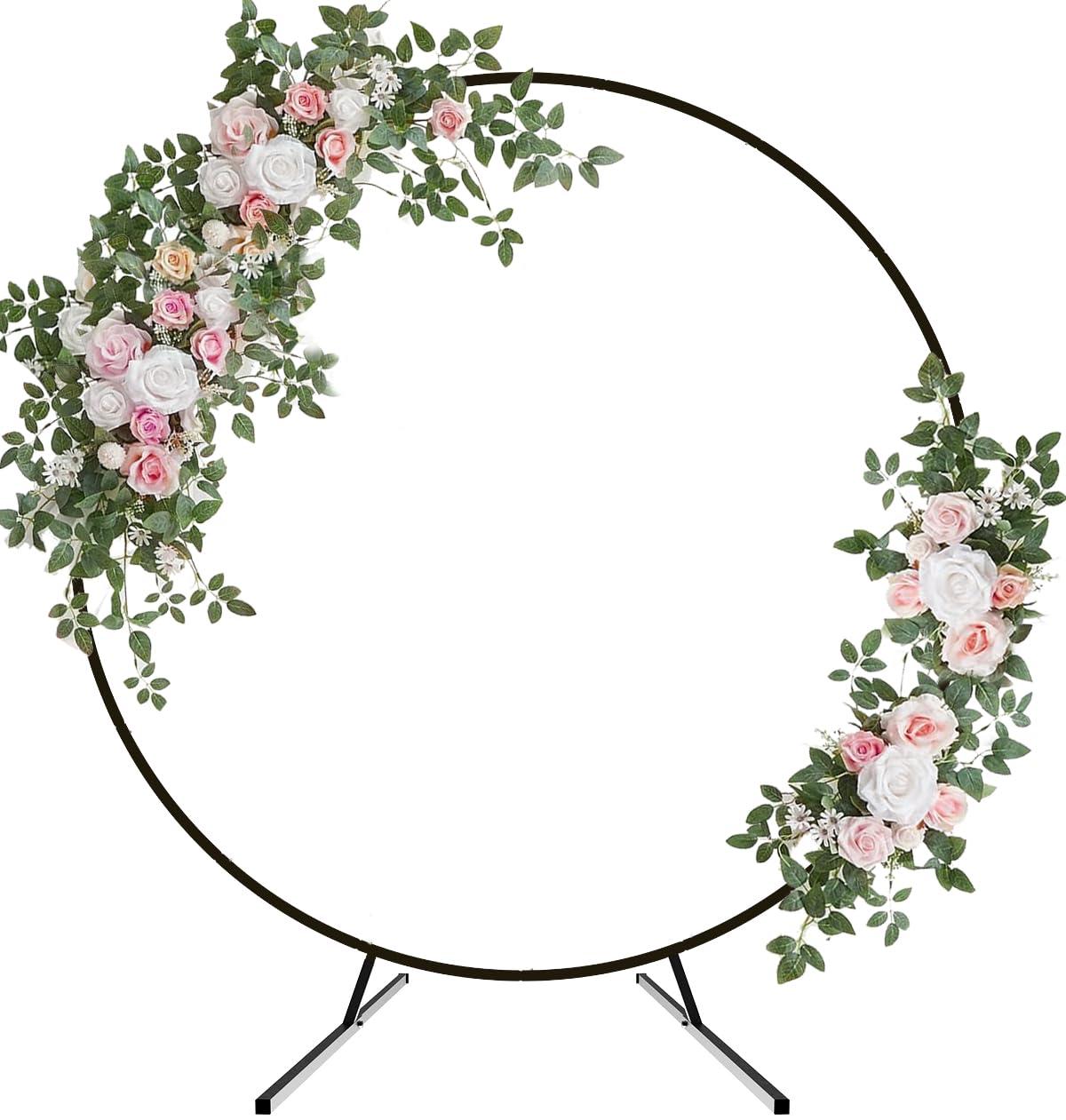 Fandature round arch front view showing full circular backdrop and stability