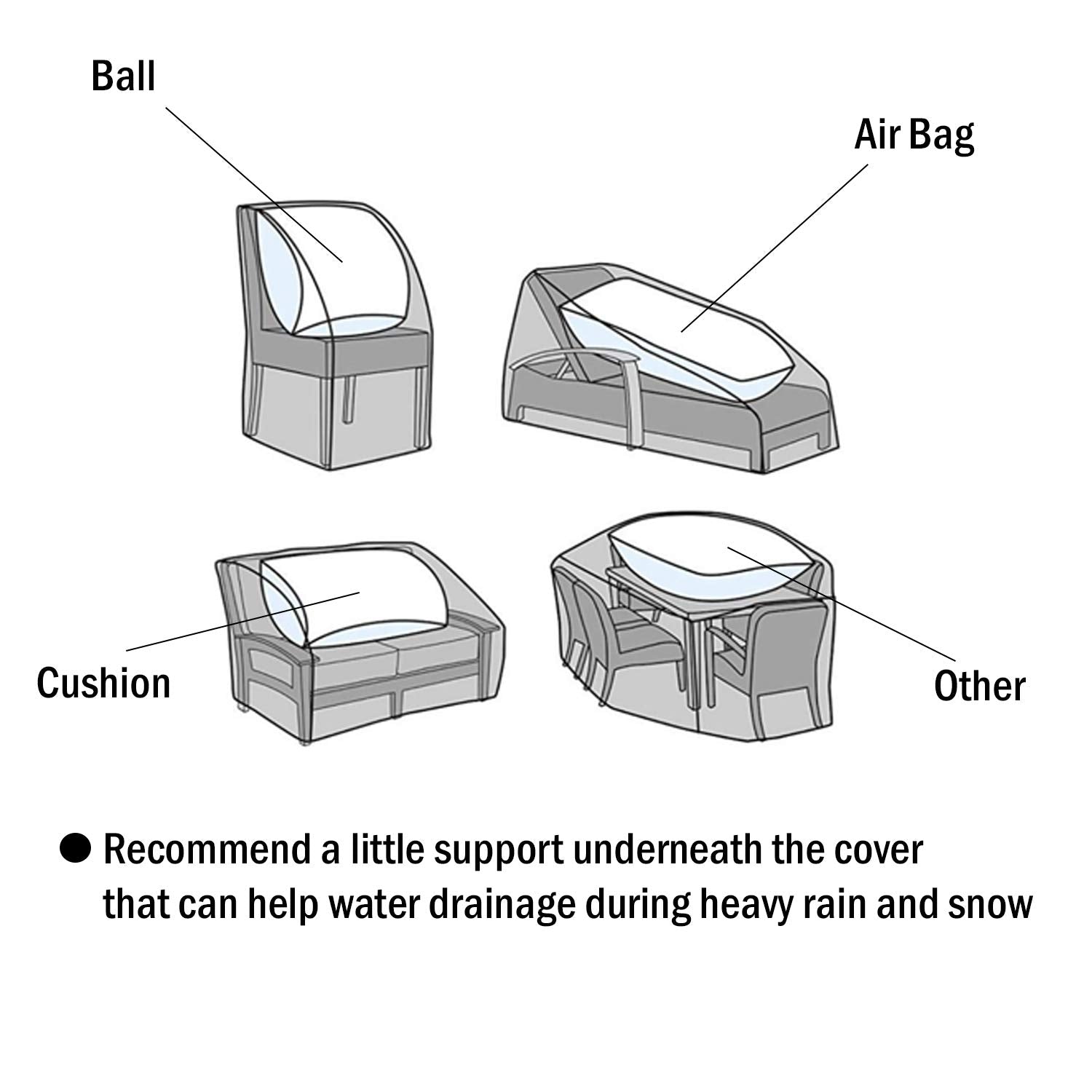 F&J Outdoors folded cover in storage showing compact convenience and portability