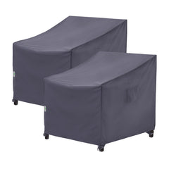 F&J Outdoors front view of covered lounge chair showing full protection and neat fit