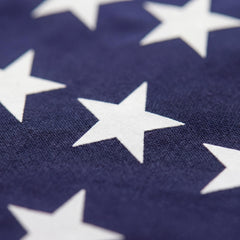 Fanfanwin close-up of embroidered American stars showing clear detail and durability