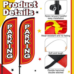 Fanfanwin flag placed in parking lot guiding cars and improving traffic flow