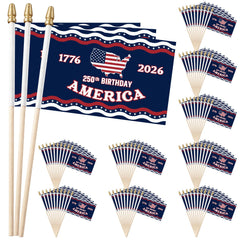 Fanfanwin front packaging of 100 mini flags, easy event supply