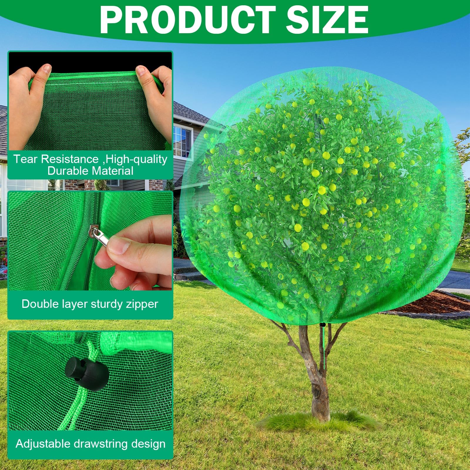 Fanfanwin zipper and drawstring detail showing easy access and secure closure benefit