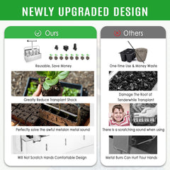 FANFX seed pins array with three sizes for versatile seed starting