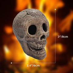 FANFX skull close-up texture highlighting handcrafted ceramic detail and authenticity