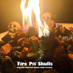 FANFX skull eye-socket flame detail demonstrating internal glow and spooky effect