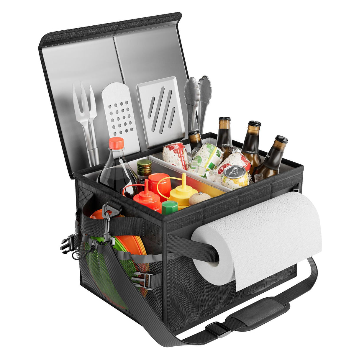 FANGSUN front view with closed lid showing compact portability and dust protection