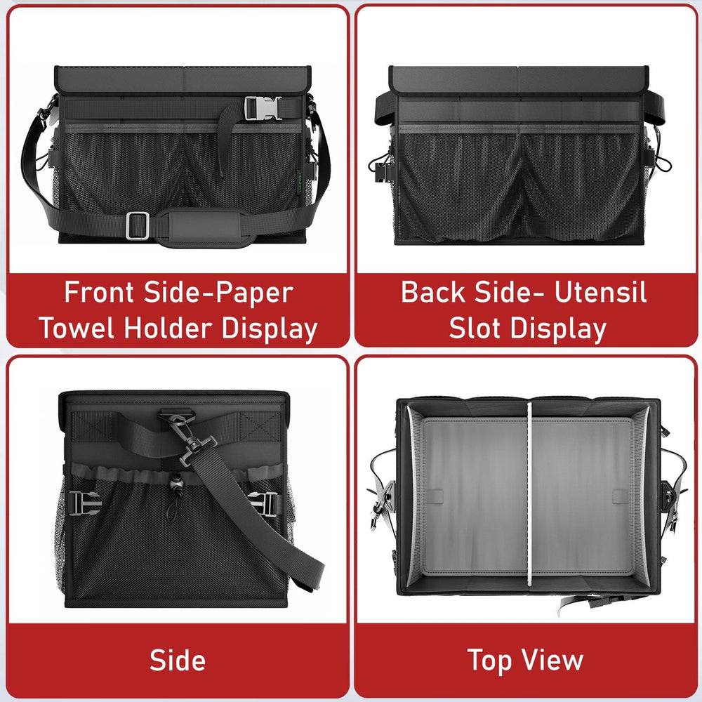 FANGSUN expanded side mesh pockets holding bottles and bulky accessories securely
