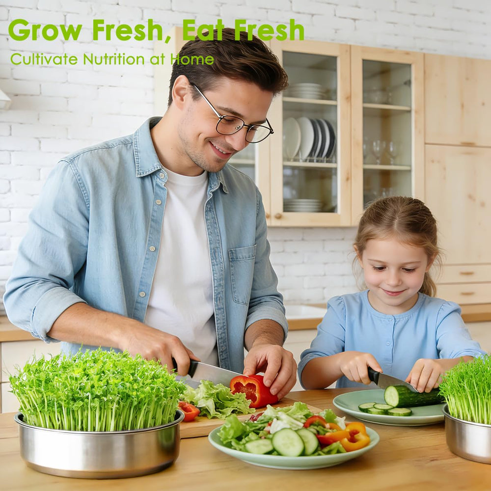 FANHAO closeup of mesh tray highlighting fine drainage and easy seed separation