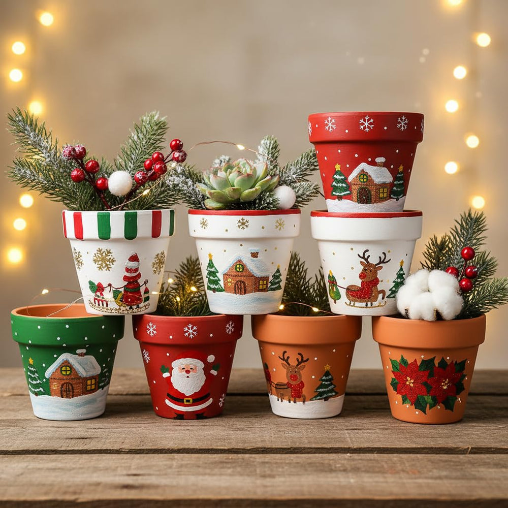 FANOBL pots with succulents on a windowsill offering attractive display