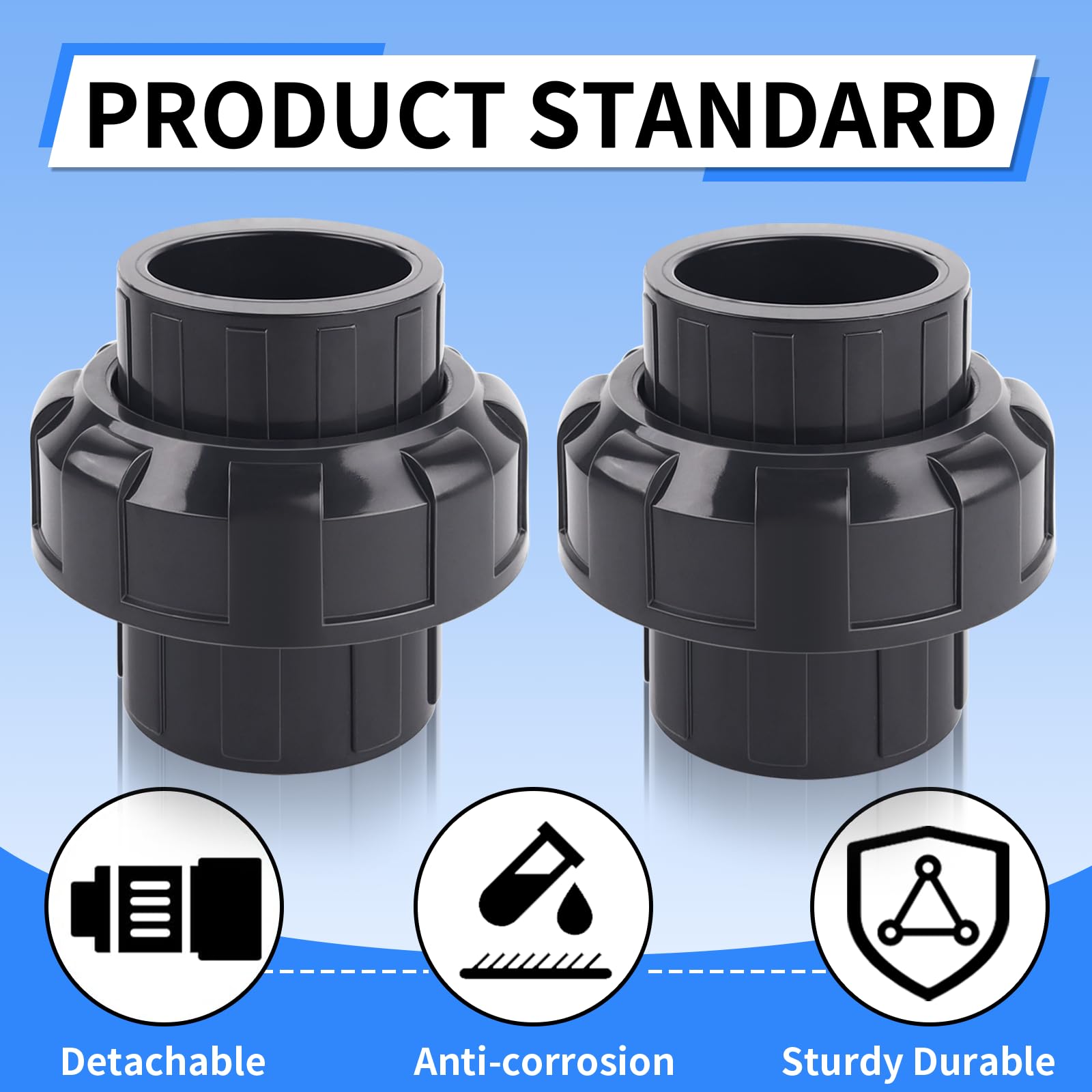 FANOVO side label with markings and standards showing ASTM and NSF compliance for confidence