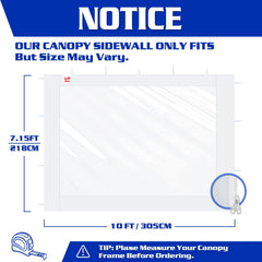 FANPAT sidewall installed on market booth showing product visibility and coverage