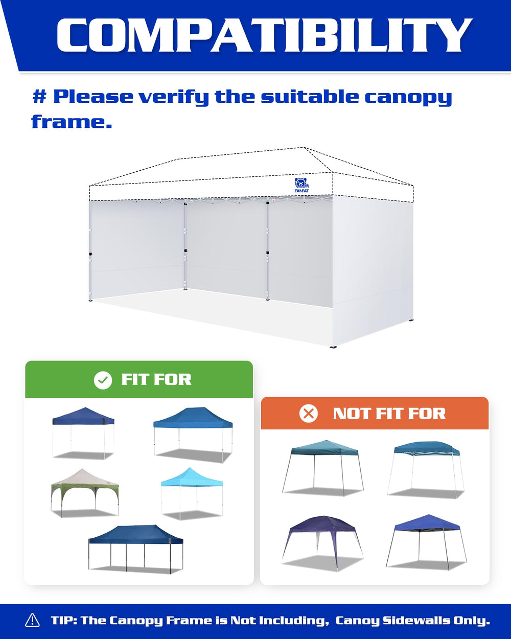 FANPAT folded sidewall bundle illustrating compact storage and easy transport