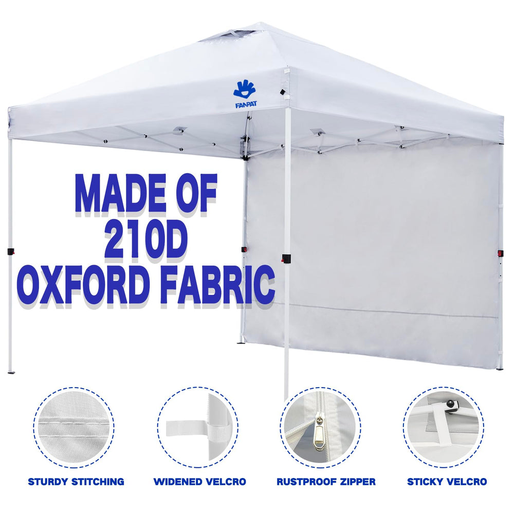 FANPAT folded sidewalls in storage bag showing compact portability benefit