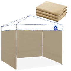 FANPAT khaki front view showing full panel and coverage benefit