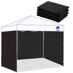 FANPAT front view of black sidewall showing full coverage and neat fit