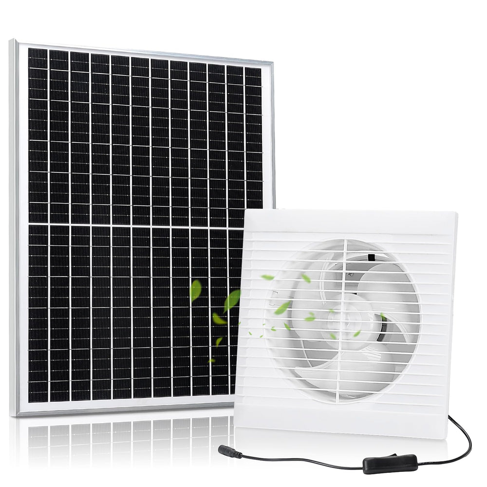 Fanspex front view of fan and panel showing compact integrated kit benefit