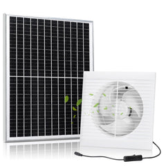 Fanspex front view of fan and panel showing compact integrated kit benefit