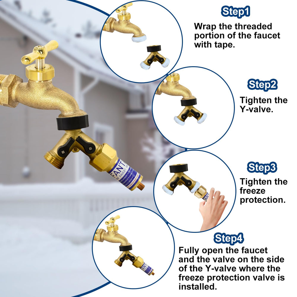 Fantang Y-shaped splitter with valves showing independent control benefit