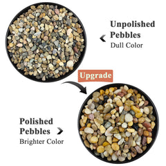 FANTIAN aquarium bottom with pebbles, safe substrate and visual clarity benefit