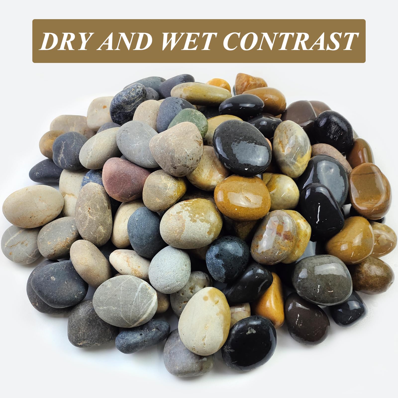 FANTIAN close-up of pebble texture, highlighting smooth surfaces and natural color